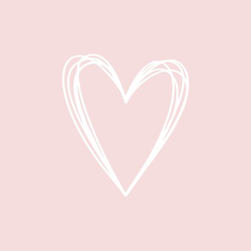 Șervețel - Pure Heart rosé - 33x33 cm 1