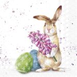 Șervețel - Splashy Bunny - 33x33 cm