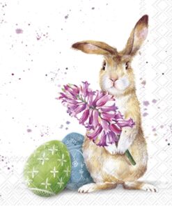 Șervețel - Splashy Bunny - 33x33 cm