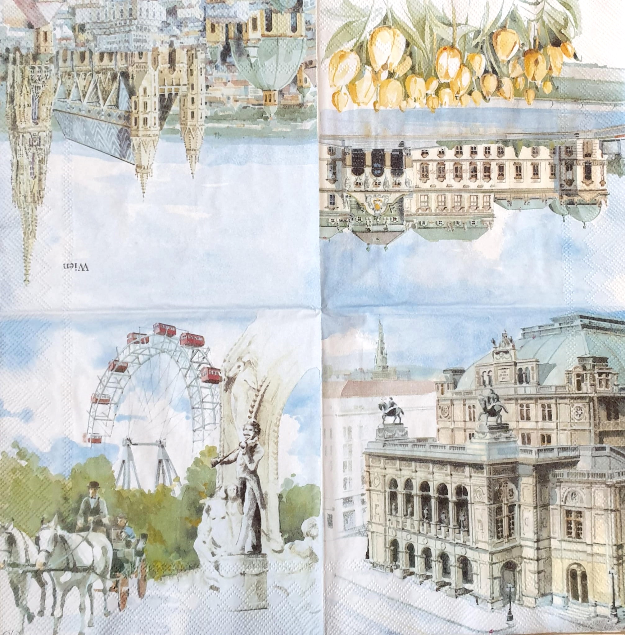 Șervețel - Wien - 33x33 cm 3 Șervețel - Wien - 33x33 cm - imagine 3