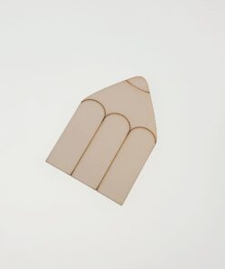 Decorațiune lemn - Pencil - 8x5,6 cm