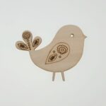 Decoratiune lemn – Bird – 12,5x10 cm