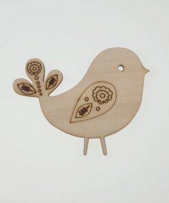 Decorațiune lemn – Bird – 12,5x10 cm