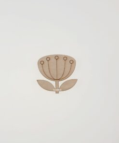 Decorațiune lemn – Cute Flower – 6x5,6 cm