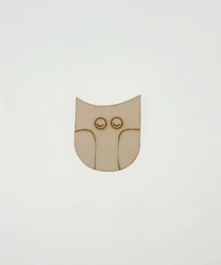 Decorațiune lemn – Owl – 5,6x4,6 cm