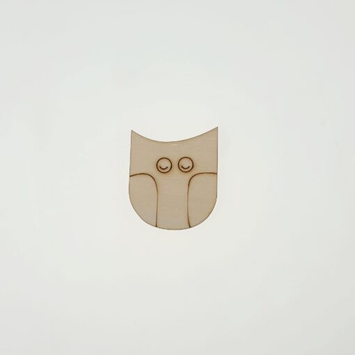 Decorațiune lemn – Owl – 5,6x4,6 cm 1