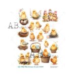Hârtie de orez - Baby chick Easter 2 - A4