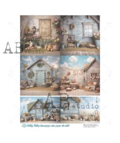 Hârtie de orez - Easter Scenes - A4