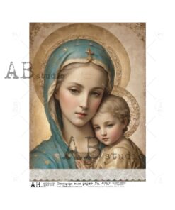 Hârtie de orez - Mother of God 2 - A4