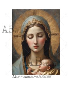 Hârtie de orez - Mother of God - A4