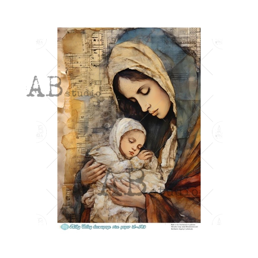Hârtie de orez - Religious Art 2 - A4 1 Hârtie de orez - Religious Art 2 - A4