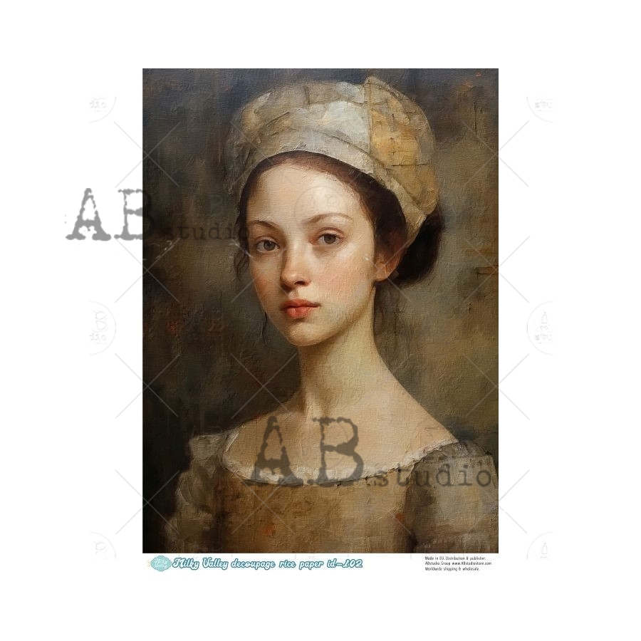 Hârtie de orez – Victorian Portrait 3 - A4 1 Hârtie de orez – Victorian Portrait 3 - A4