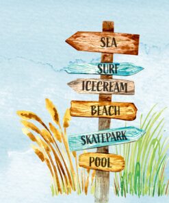 Șervețel - Beach Signs - 33x33 cm