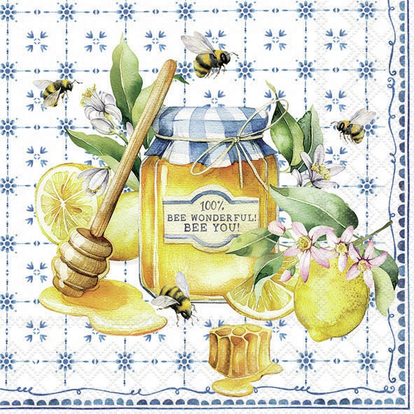 Șervețel - Bee wonderful - 33x33 cm 1 Șervețel - Bee wonderful - 33x33 cm