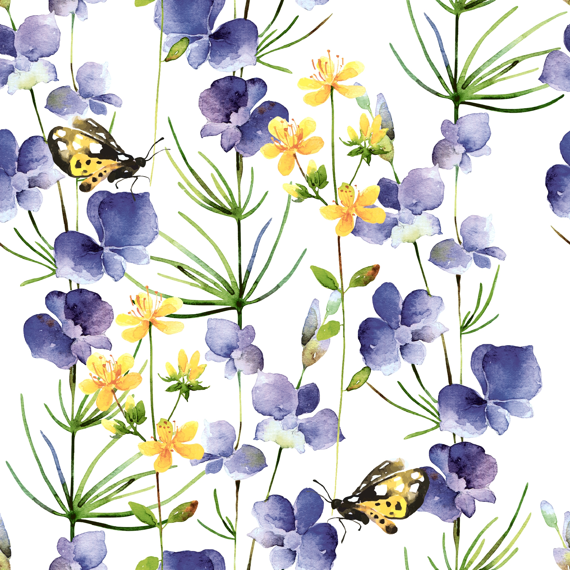 Șervețel - Blue Blossoms - 33x33 cm 1 Șervețel - Blue Blossoms - 33x33 cm