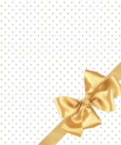 Șervețel - Golden Bow Elegance - 33x33 cm
