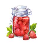 Șervețel - Happy with Strawberry - 33x33 cm