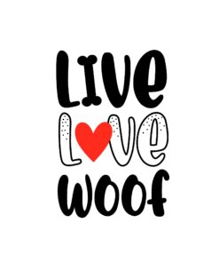 Șervețel - Love Woof - 33x33 cm
