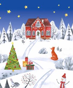 Șervețel - Winter land - 33x33 cm