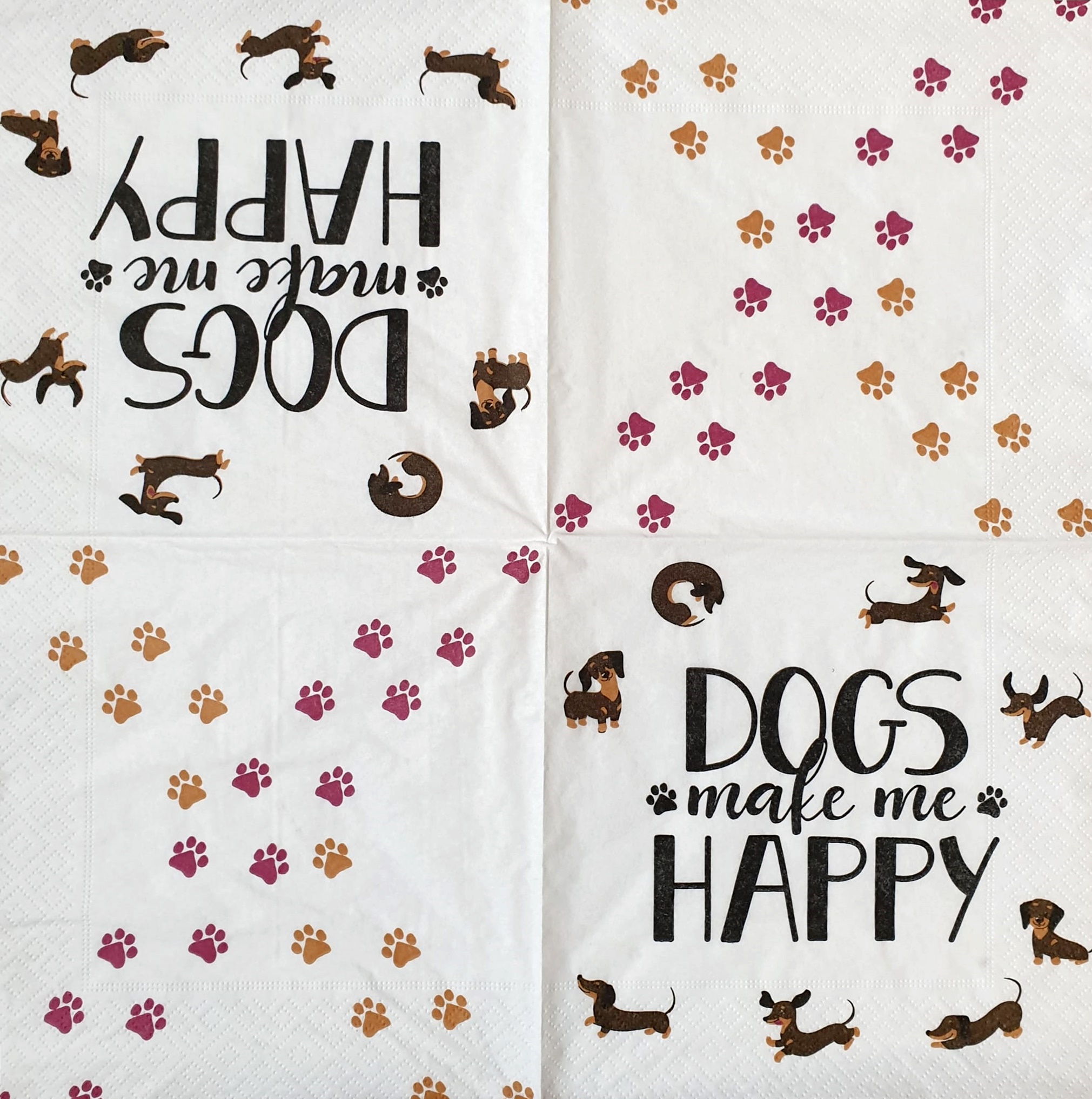 Șervețel - Dog Happy - 33x33 cm 2 Șervețel - Dog Happy - 33x33 cm - imagine 2