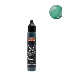 Decor Pen 3D - verde smarald - Pentart - 30 ml