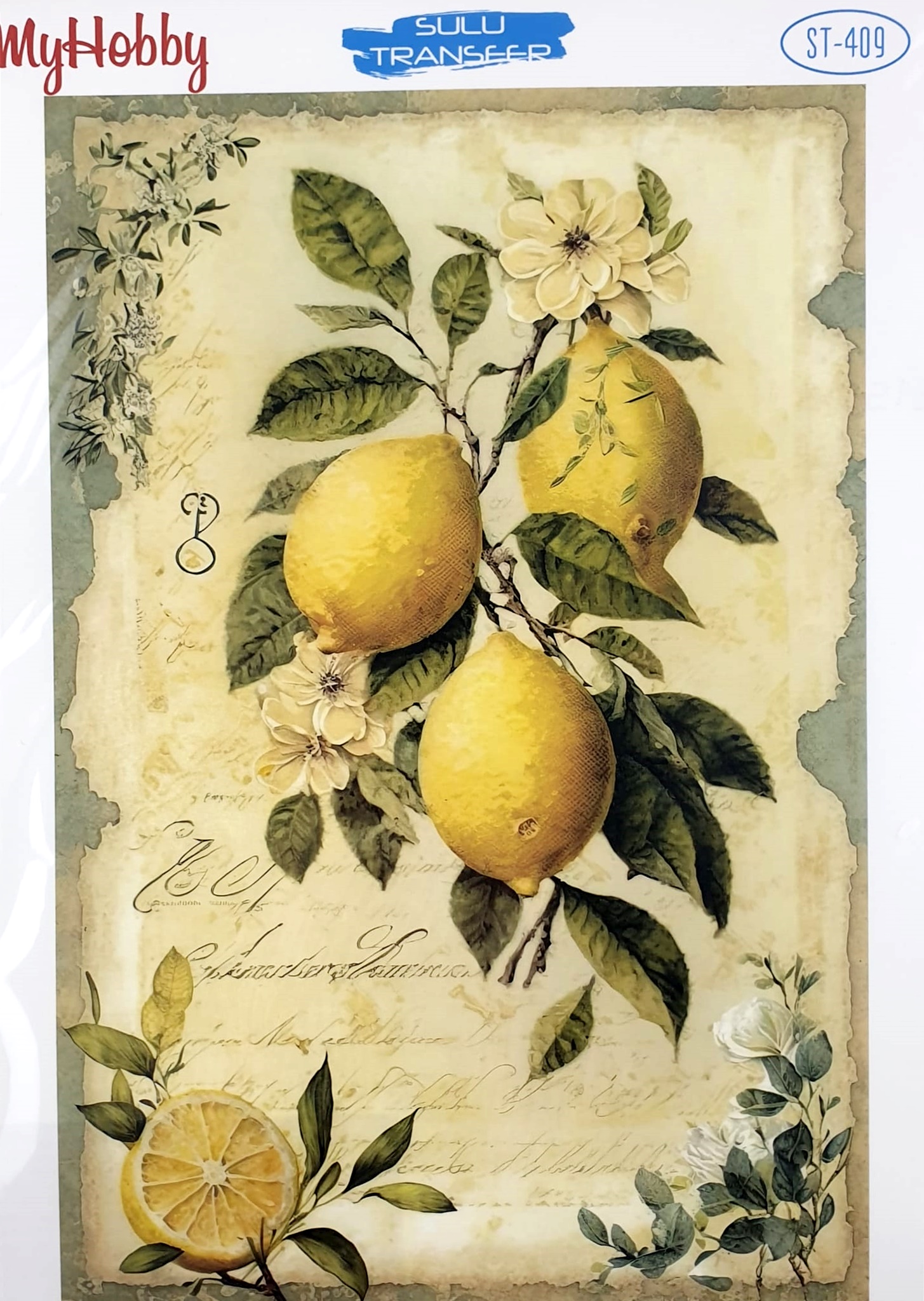 Hârtie transfer – water – Lemon – 25×35 cm 1 Hârtie transfer – water – Lemon – 25×35 cm