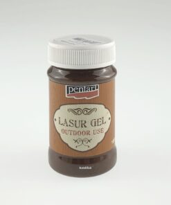 Lazura gel exterior - maro roșiatic - 100 ml - Pentart