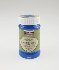 Lazura gel interior – albastru – 100 ml - Pentart