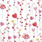 Șervețel - Hearts garlands - 33x33 cm