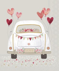 Șervețel - Just married grey - 33x33 cm
