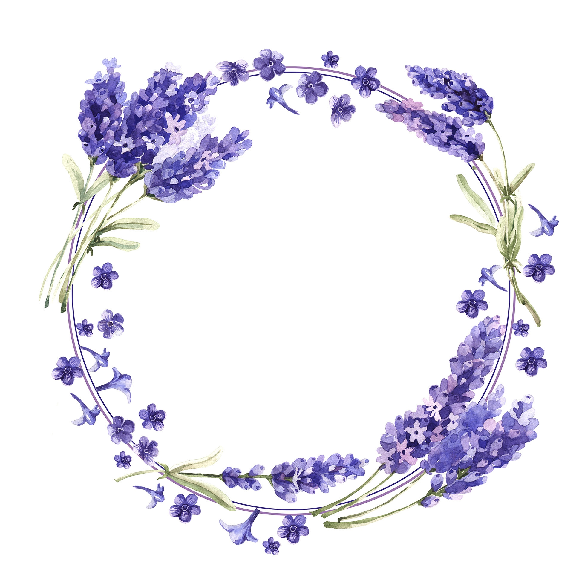 Șervețel - Lavender Wreath - 33x33 cm 1 Șervețel - Lavender Wreath - 33x33 cm