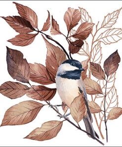 Șervețel - Lovely Chickadee white – 33×33 cm