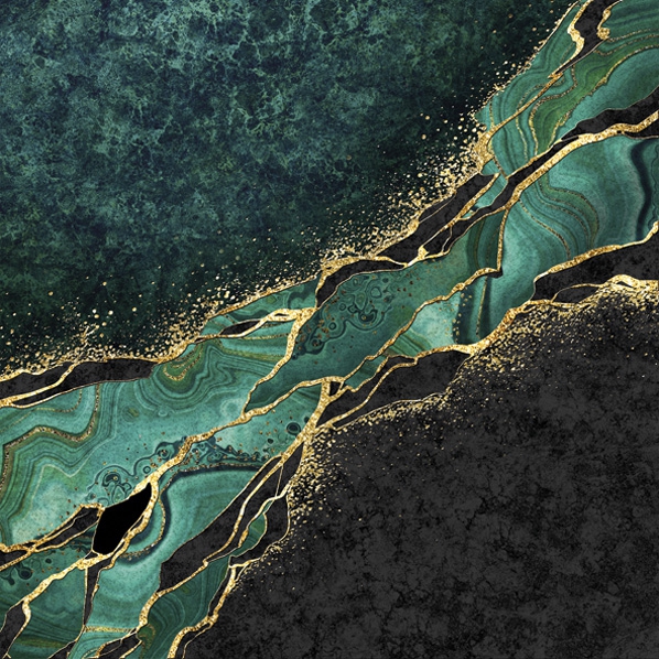 Șervețel - Malachite Marble - 33x33 cm 1 Șervețel - Malachite Marble - 33x33 cm