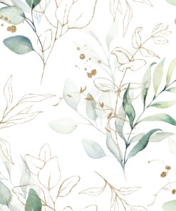 Șervețel - Mint Leaves on white - 33x33 cm