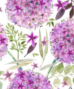 Șervețel - Purple Vintage Flowers - 33x33 cm