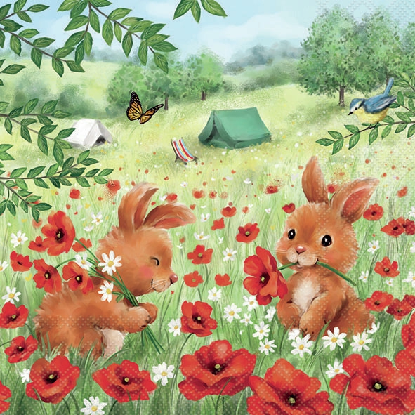 Șervețel - Summer Camp - 33x33 cm 1 Șervețel - Summer Camp - 33x33 cm