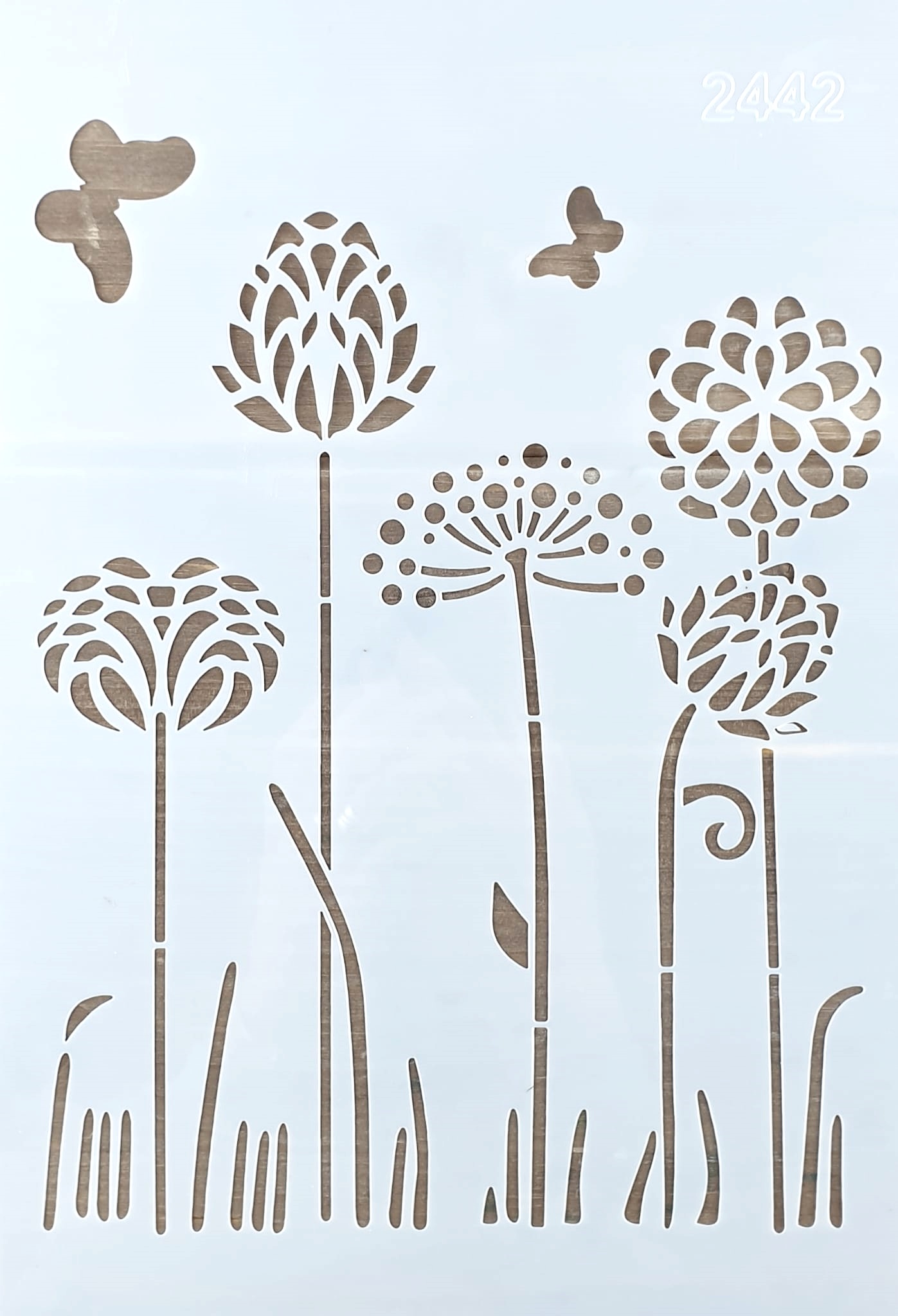 Șablon – Flowers Pattern - 20x30 cm 1 Șablon – Flowers Pattern - 20x30 cm