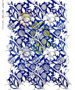 Hârtie de orez – Floral Pattern – A3