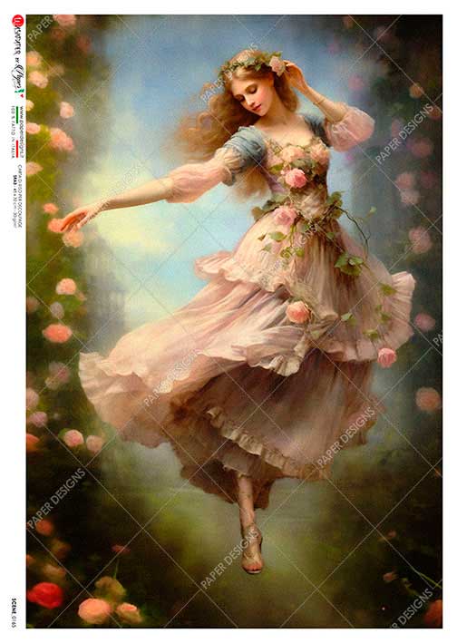 Hârtie de orez – Flying Lady – A5 1 Hârtie de orez – Flying Lady – A5