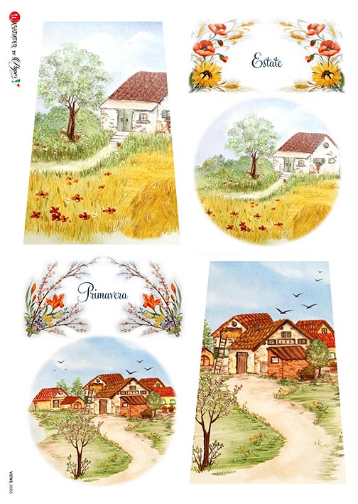Hârtie de orez – Primavera – A5 1 Hârtie de orez – Primavera – A5