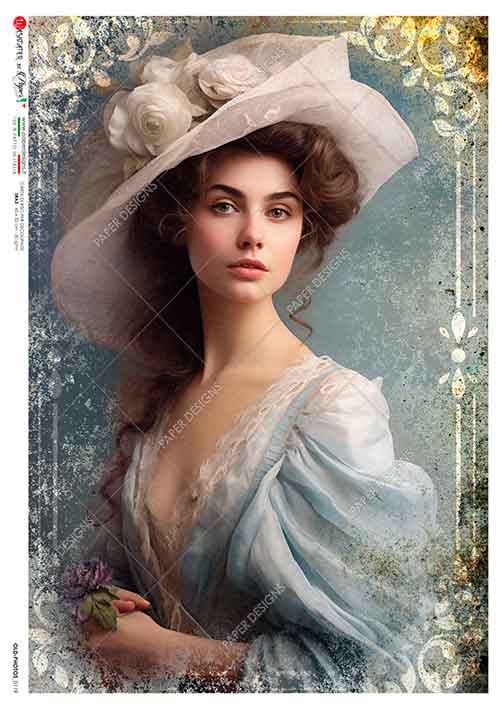 Hârtie de orez – Victorian Beauty – A4 1 Hârtie de orez – Victorian Beauty – A4