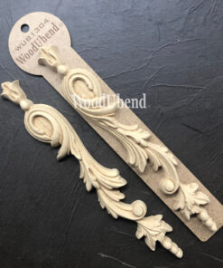 Elemente decorative - 2 piese - WoodUbend - 24x3,7 cm