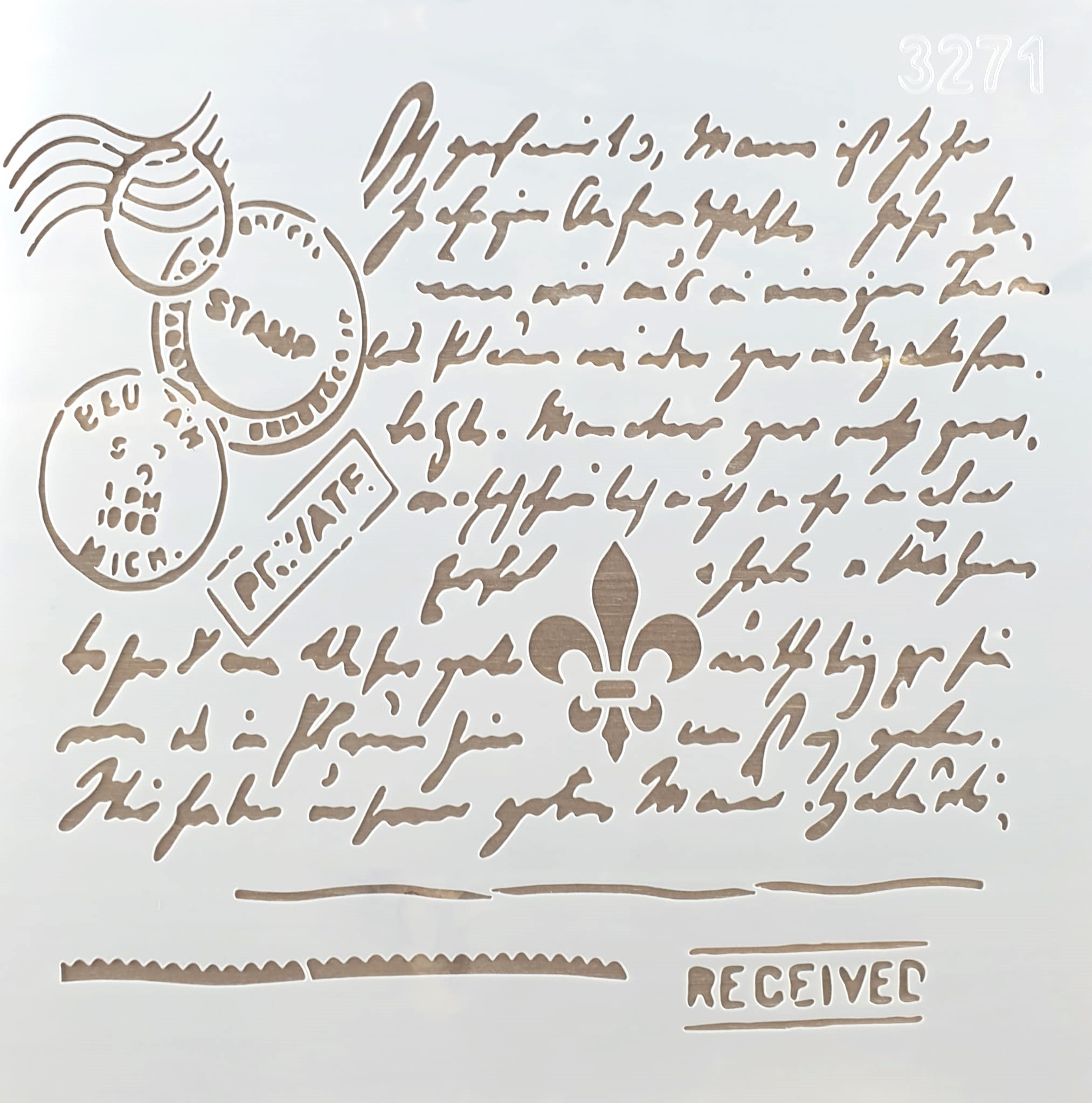 Șablon - Letter - 20x20 cm 1 Șablon - Letter - 20x20 cm