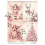 Hârtie de orez - 4 Christmas Scenes - A4