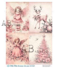 Hârtie de orez - 4 Christmas Scenes - A4