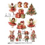 Hârtie de orez - Christmas Faires - A4
