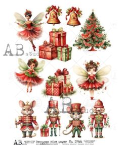 Hârtie de orez - Christmas Faires - A4