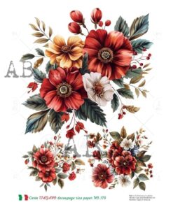Hârtie de orez - Flowers Bunch - A4