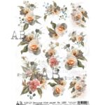 Hârtie de orez - Mini Roses - A4