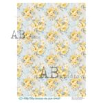 Hârtie de orez - Mini Yellow Roses - A4